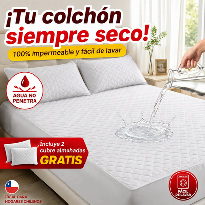 Cubre Colchón Impermeable 2 Plazas Hipoa