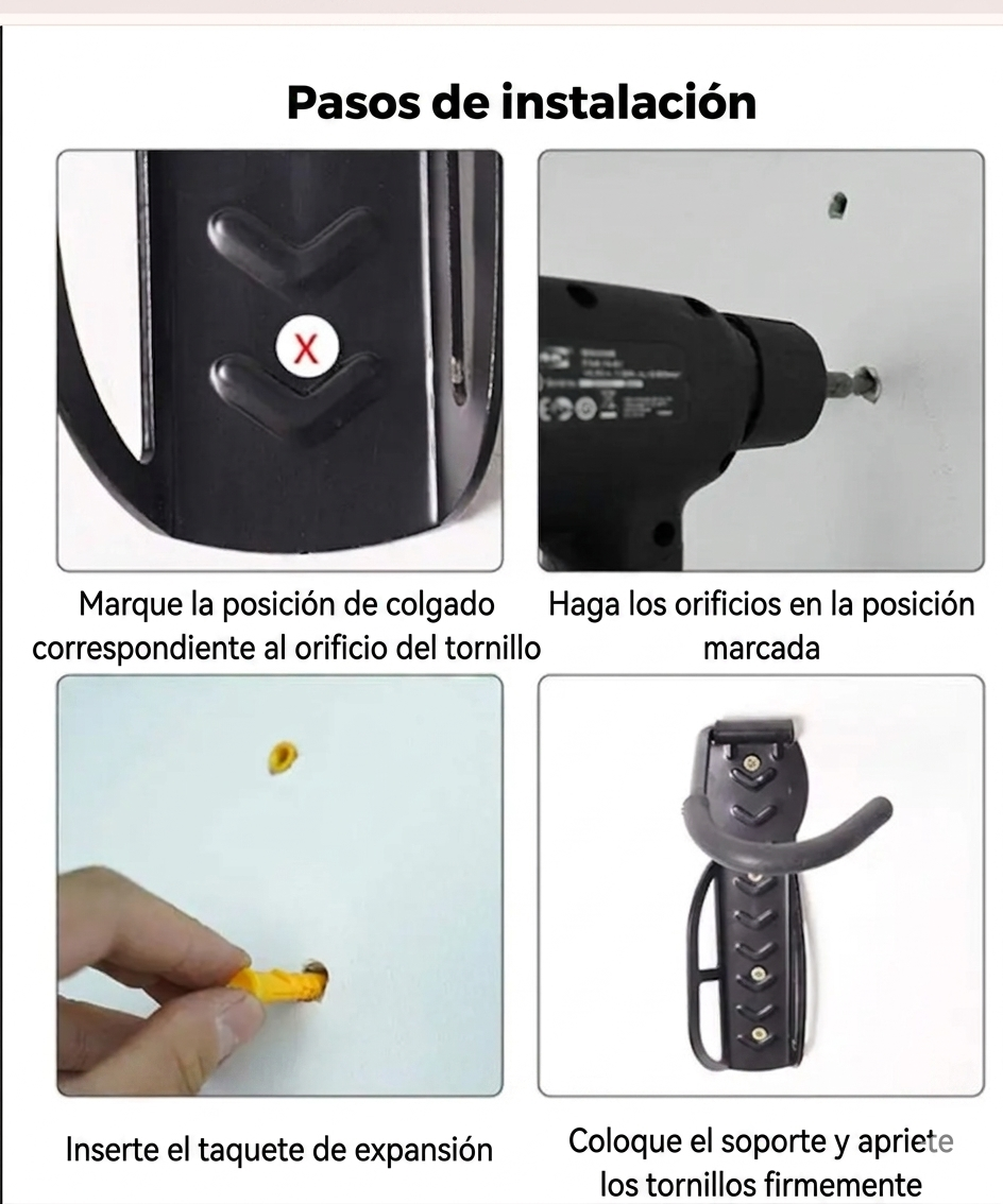 Soporte De Pared Para Bicicleta