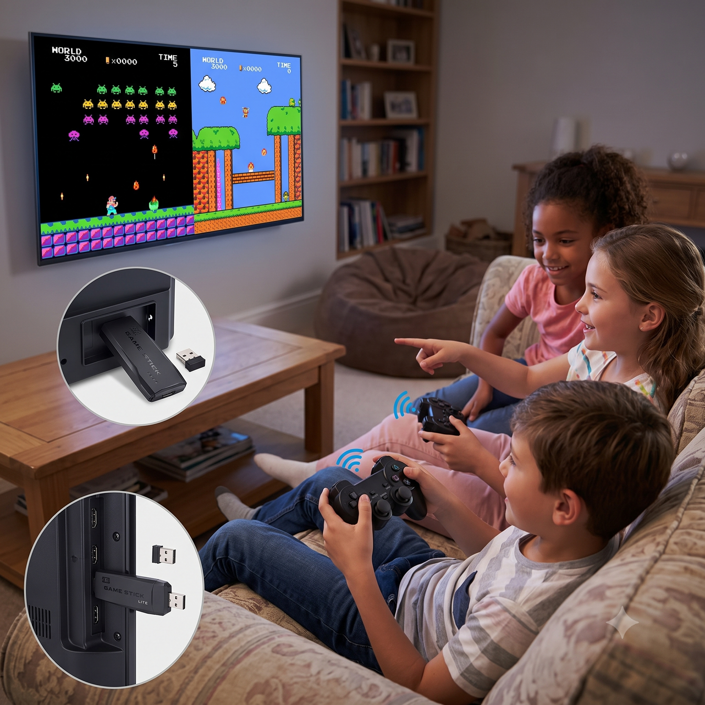Consola De Videojuego Game Stick 64g