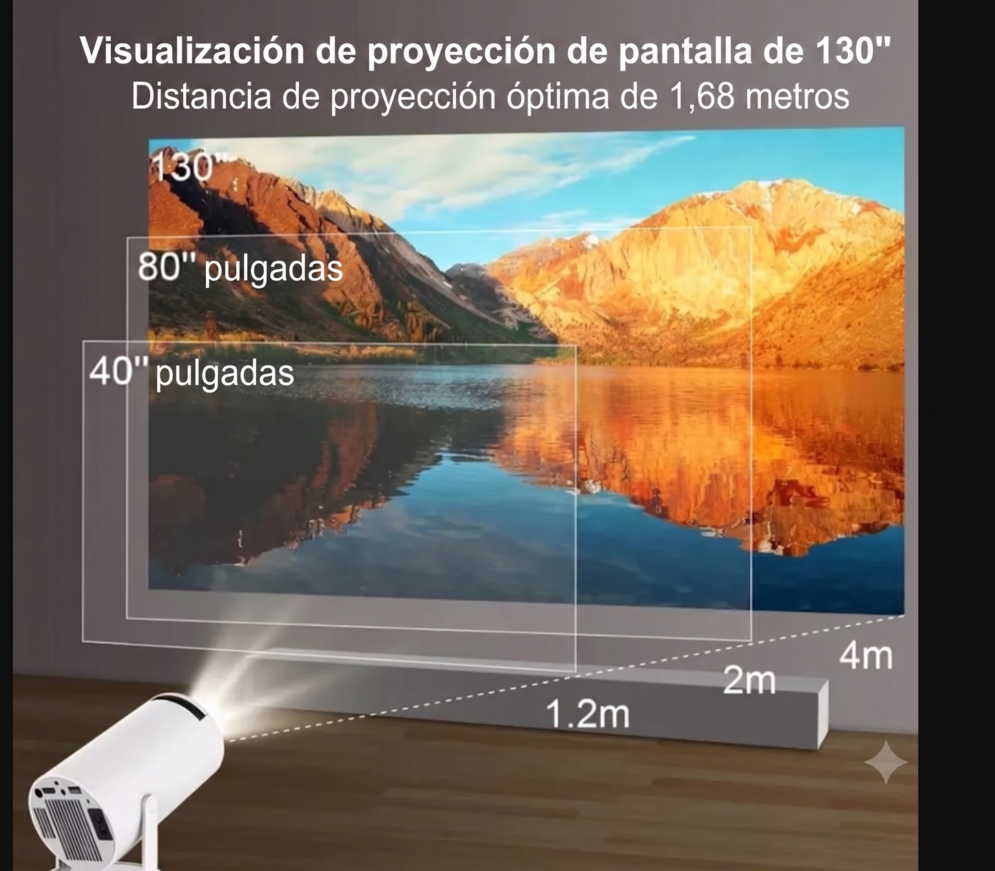 Proyector Led HY300 Android TV